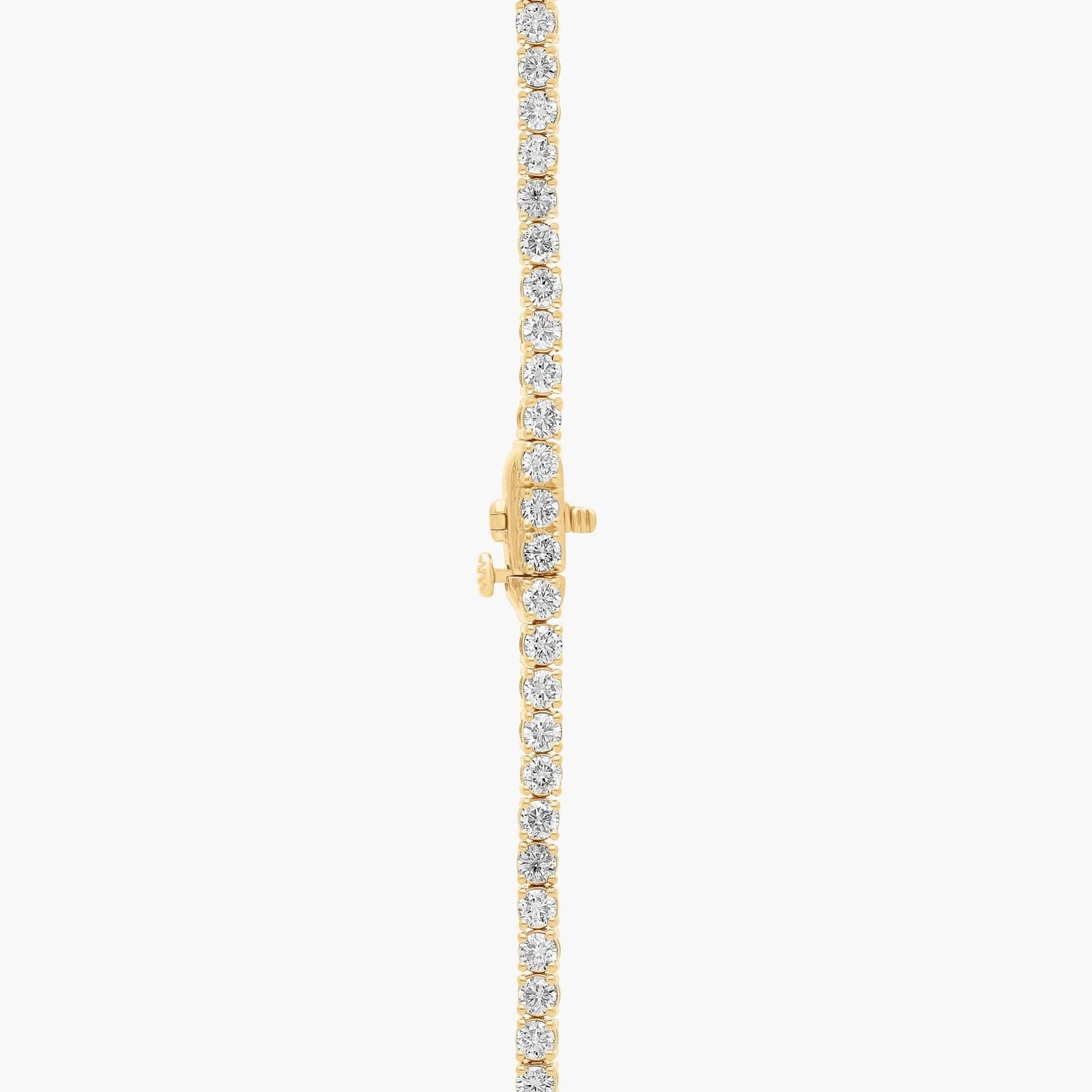 Lab Grown Diamond Eternity Necklace In 14k Yellow Gold