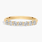 Seven Stone Trellis Diamond Ring in Yellow Gold For Women