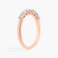 Seven Stone Trellis Lab-Grown Diamond Ring In 14K Rose Gold