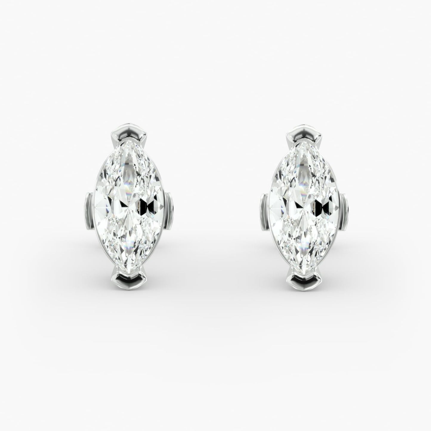 Marquise Cut Diamond Earrings