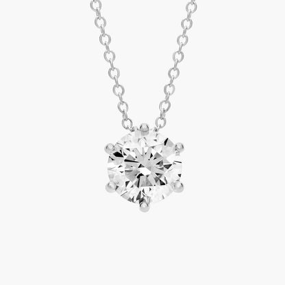 14k Yellow Gold Wire Basket Lab Diamond Pendant