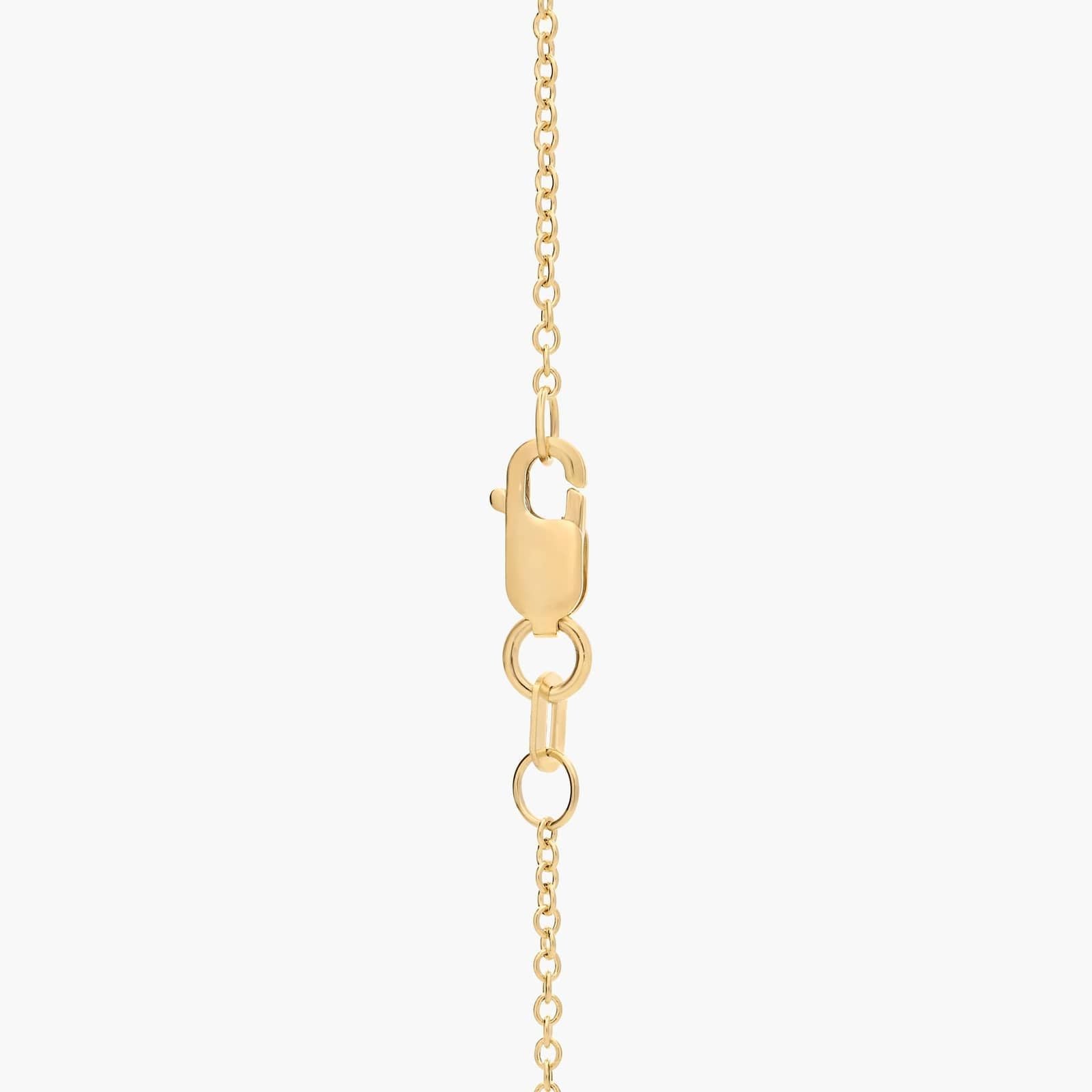 X Lab Grown Diamond Fashion Pendant in 14K Yellow and Black Gold