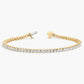 Two-Prong Diamond Tennis Bracelet in Yellow Gold