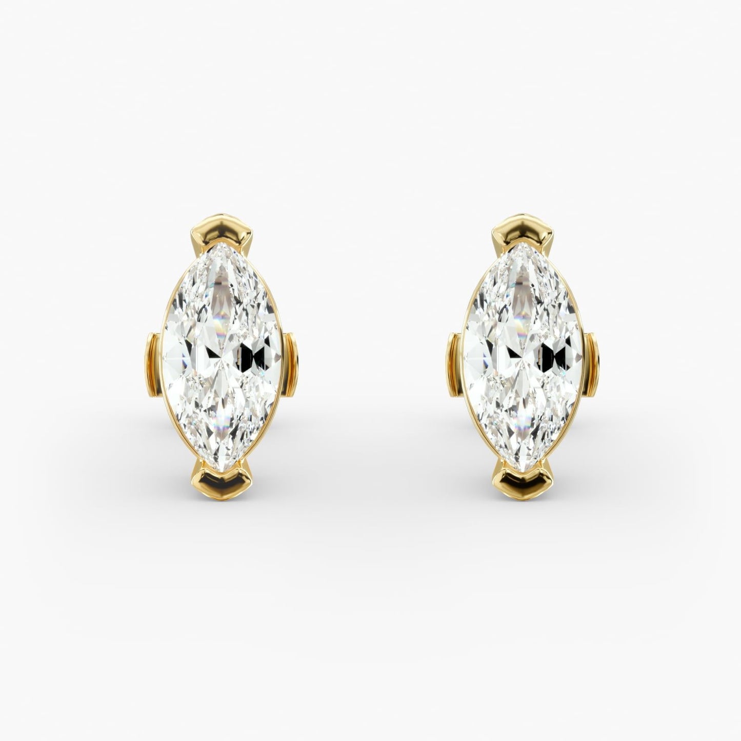 Marquise Cut Diamond Earrings